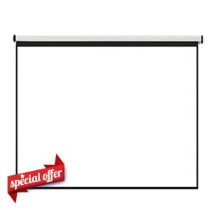 100inch 4:3 Wall Mounted Matte White Projection Pull Down HD Screen Canvas LED Projector Screen for Home Theater Office