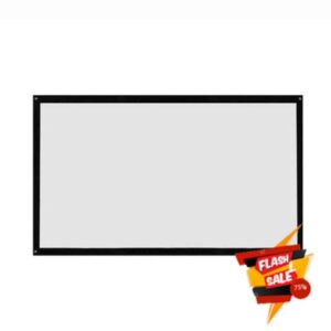 16:9 120 Inch Portable Foldable Projector Screen Wall Mounted Home Cinema Theater 3D HD Projection Screen Canvas (Size : 50 inch) (120 inch)