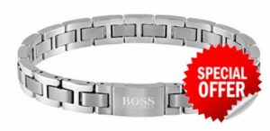 BOSS Jewelry Men's Metal Link Essentials Collection Link Bracelet - 1580036