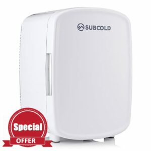 Subcold Luxe9 Mini Fridge | 9L Portable Thermoelectric AC Power Mini Cooler | Small Mini fridge for bedrooms quiet for Offices