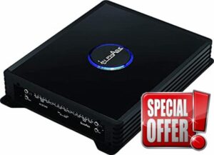 In Phase Car Audio IPA9701D Amplifier - 1 Ohm Stable 2400 Watts Monoblock with Subsonic Filte