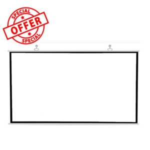 Matte White Fabric Fiber Glass 60 Inch 16:9 Projector Screen HD Home Theater Wall Mounted for LED LCD DLP Projecto
