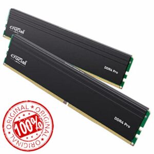 Crucial Pro RAM 32GB Kit (2x16GB) DDR4 3200MT/s (or 3000MT/s or 2666MT/s) Desktop Memory CP2K16G4DFRA32A