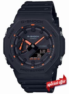 Casio Men's Analogue-Digital Quartz Watch with Plastic Strap GA-2100-1A4ER