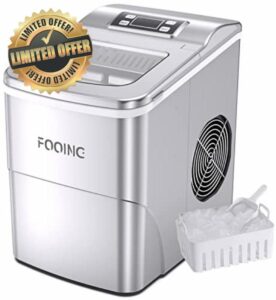 Ice Maker Machine FOOING Ice Cube Makers Ready in 6 Mins 9 Bullet Cubes