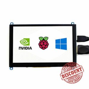 For Raspberry Pi 4B/3B /Jetson Nano 5 inch LCD HDMI Touch Screen Display LCD Panel Module 800 * 480 High Resolution HDMI Interface