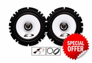 Vauxhall Corsa D Speaker upgrade Front Door Alpine car speakers 6.5" 17cm 220W