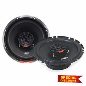 VIBE 2 Piece Slick6 6.5 in 17 cm 2 Way Coaxial Car Door Shelf Speakers 240 W SLICK6