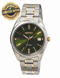 Seiko Herren-Uhr Quarz Titan mit Edelstahlband