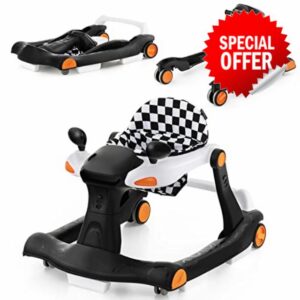 COSTWAY 2-in-1 Baby Walker