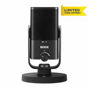 RØDE NT-USB Mini Versatile Studio-quality Condenser USB Microphone with Free Software for Podcasting