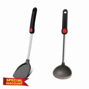 WSXCV chuju Nonstick Silicone Spatula and Spoon Set Food Grade Kitchenware Set Gadgets Kitchen Utensils Cooking Tools spatula se