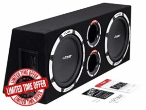 VIBE SLICK 12 Inch 2400 Watts Twin Passive Bass Subwoofer Enclosure