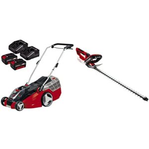 Red/Black & GE-CH 1855/1 Li Power X-Change 18V Cordless Hedge Trimmer | 55cm (22 Inch) Cutting Length