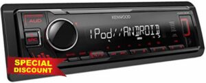 Kenwood KMM-205 USB Car Radio with RDS (High Performance Tuner