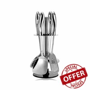 OMIAJE Stainless Steel Cooking Tools Set Colander Spatula Shovel Spoon Kitchenware Gadgets Home Kitchen Accessories Set zhengzilu