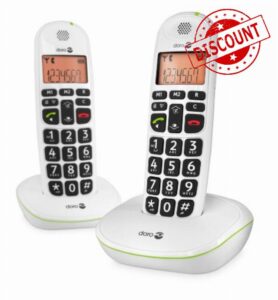 Doro PhoneEasy 100W DECT Cordless Phone with Amplified Sound and Big Buttons