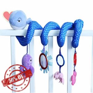 Umifica 10 Pcs Spiral Stroller Toys | Car Seat Toys Infant Toys for 3+ Months