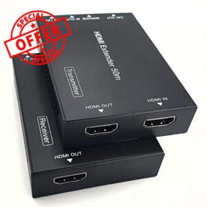 FOURKAY 4K@60 HDMI over Cat 5e/6/7 Extender for Sky Q UHD. HDR Support. Loop Out Splitter Function. Infra Red pass through. Power over Cable (PoC). HDMI2.0. HDCP 2.2