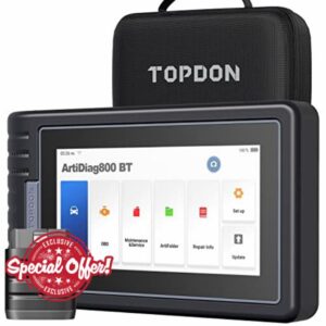 Topdon Car Diagnostic Tool ArtiDiag800BT OBD2 Code Reader Bluetooth Wireless Scanner with Full Systems Diagnoses