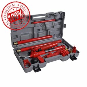 Queiting Hydraulic Power Jack 10 Ton Auto Car Van Frame Repair Tool Kit Oil Hose Hydraulic Car Jack for Automobile Repairing and Hydraulic Equipment Constructio