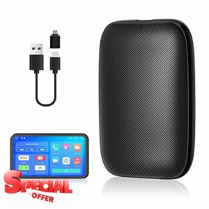 CARABC Wireless CarPlay Adapter with Netflix YouTube