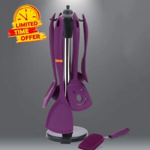 Spatulas Purple Silicone Kitchen Utensils Gadgets Handle Cooking Tools Kitchenware Set Spatula Shovel Spoon Home Kitchen Tools