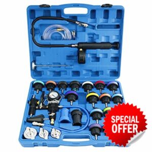 FreeTec Universal Radiator Pressure Detector Vacuum Cooling System Tester Master Tool Ki