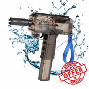 HZI-SMG UZI Electric Water Gun for Kids Adults Water Gun Long Range Water Fun Beach Summer Pool Beach Party Toy
