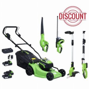 Furniture Set 5 Piece Cordless Garden Power Tool Set with Chargers&Batteries
