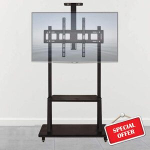 Stainless Steel Universal TV Floor Stand Base for 50—80 Inches TVs