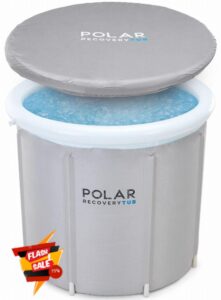 Polar Recovery Tub/Portable Ice Bath for Cold Water Therapy Training/an Ice Bathtub for Athletes - Cold Plunge for Ice Baths and Recovery (Grey)
