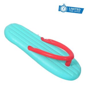 180 * 86cm Inflatable Flip Flop Float Pool Air Mattress Swimming Pool Beach Lounger Floating for Adult Bed Ride-on Pool Party Toys