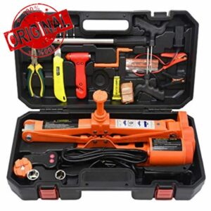KAUTO Repair Tool Whole Set of Car Repair Tool Kit Electric Car Jack 12V Car Jack Car Equipment Scissor Electric Hydraulic Jack Car Repair Tool
