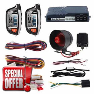 EASYGUARD 2 way Car Alarm system EC200-K9 with LCD pager display remote engine start turbo timer mode shock alarm DC12V