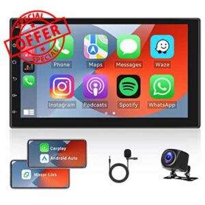 OiLiehu Double Din Car Stereo for Carplay/Android Auto