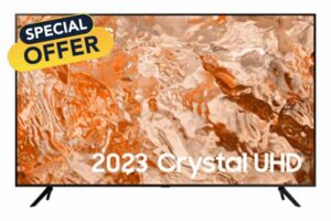 Samsung 43 Inch CU7110 UHD HDR Smart TV (2023) - 4K Crystal Processor