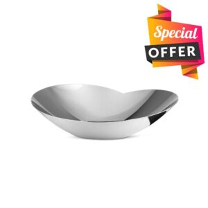 Alessi Salad Serving Bowl in 18/10 Stainless Steel Mirror Polished