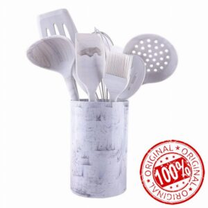 DSHGDJF Silicone kitchenware Cookware Cooking Tools Shovel Spoon Kitchen Utensils Sets Dishes Accessories Gadgets Set (Size : with Rice Spoon)