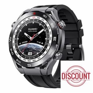 HUAWEI WATCH Ultimate Smart Watch - Zirconium Based Case & Sapphire Dial - Precision GPS & Advanced Diving Features - Long Life Battery Fitness Watch Android & iOS Compatible - 46MM Black