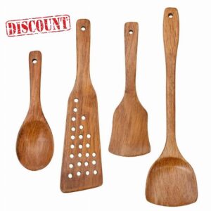 JJZXD Wooden Spatula Cookware Spatula Non-stick Cookware Spoon Tableware Tool Wooden Gadget Cookware Kitchen Cooking Accessories