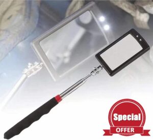 QHYTL automotive inspection mirror Car Chassis Telescoping Inspection Mirror With Light