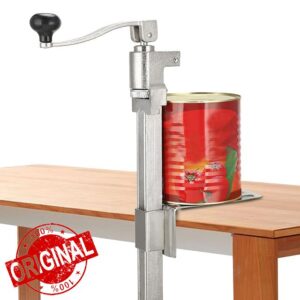 Bench Can Opener 19In Commercial Heavy Duty Manual Catering Tin Can Opener Steel Large Heavy Duty Bench Top Stainless Steel for Kitchen Professional Tool for Industrial & Home