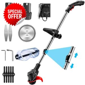 ATGTAOS 48V Cordless Battery Glass String Trimmer Edger