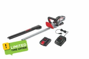 AL-KO HT 2050 Easy Flex Cordless Hedge Trimmer 20V 2.5Ah Charger-Diamond Ground 51cm Double Sided Cutter Blade-Lightweight 2.8kg inc Battery