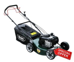 Webb WER19ALSP 19"/48cm Self Propelled Alloy Deck Rotary Petrol Lawnmower