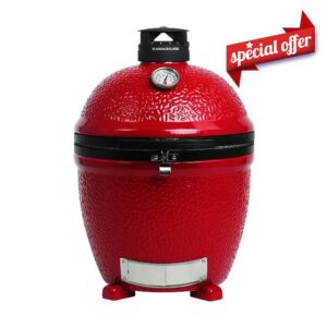 Kamado Joe® Classic Joe™ II Standalone 18-inch Charcoal Grill in Red with Side Shelves