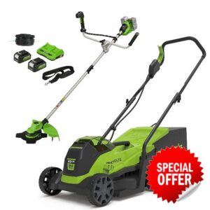 Greenworks 48V(2×24V) Cordless Grass Trimmer 38cm