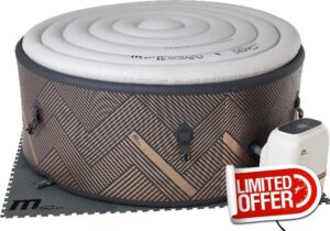 Mono Latest Mspa Portable Hot Tub Round 6 Persons Outdoor Bubble Spa Pool Inflation Smart Filtration