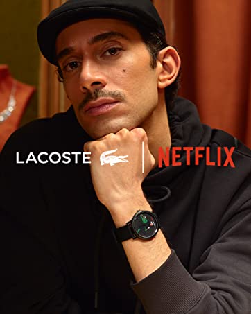 Lacoste Analogue Quartz Watch for men Lacoste.12.12 x Netflix with White Silicone bracelet - 2011265